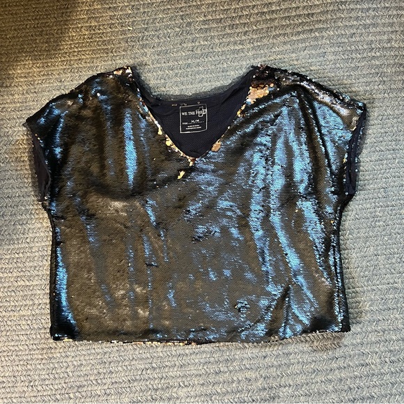 Free People sequin blouse - Picture 1 of 4